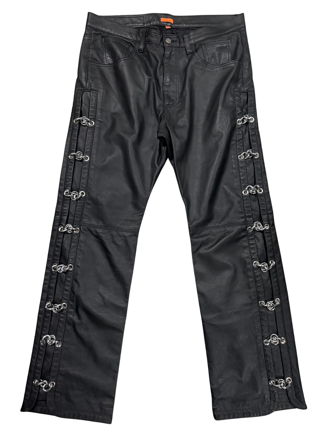 Destroy The Box 'Black' Chain Leather Pants