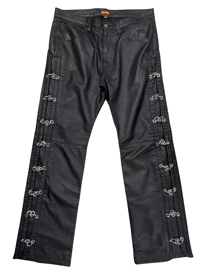 Destroy The Box 'Black' Chain Leather Pants