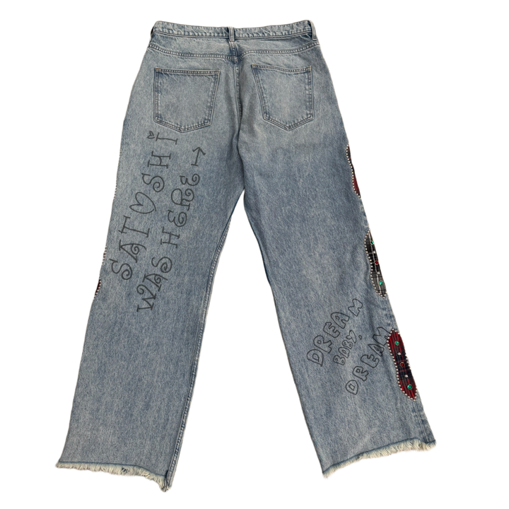Satoshi Nakamoto 'Nessa' Stud Side Jeans