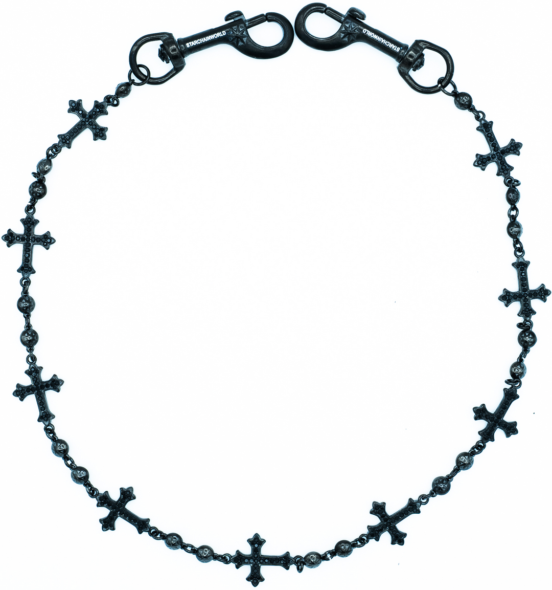 Starchain World 'Black' Cross Wallet Chain