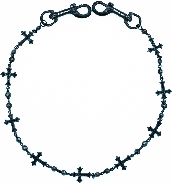 Starchain World 'Black' Cross Wallet Chain