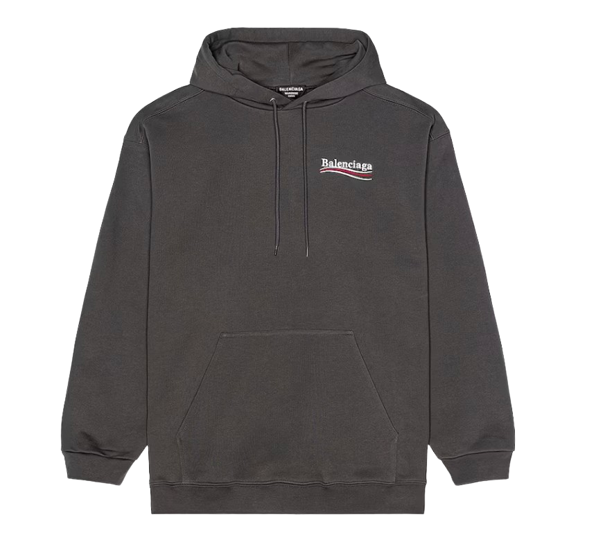 Balenciaga 'Political Campaign' Grey Hoodie