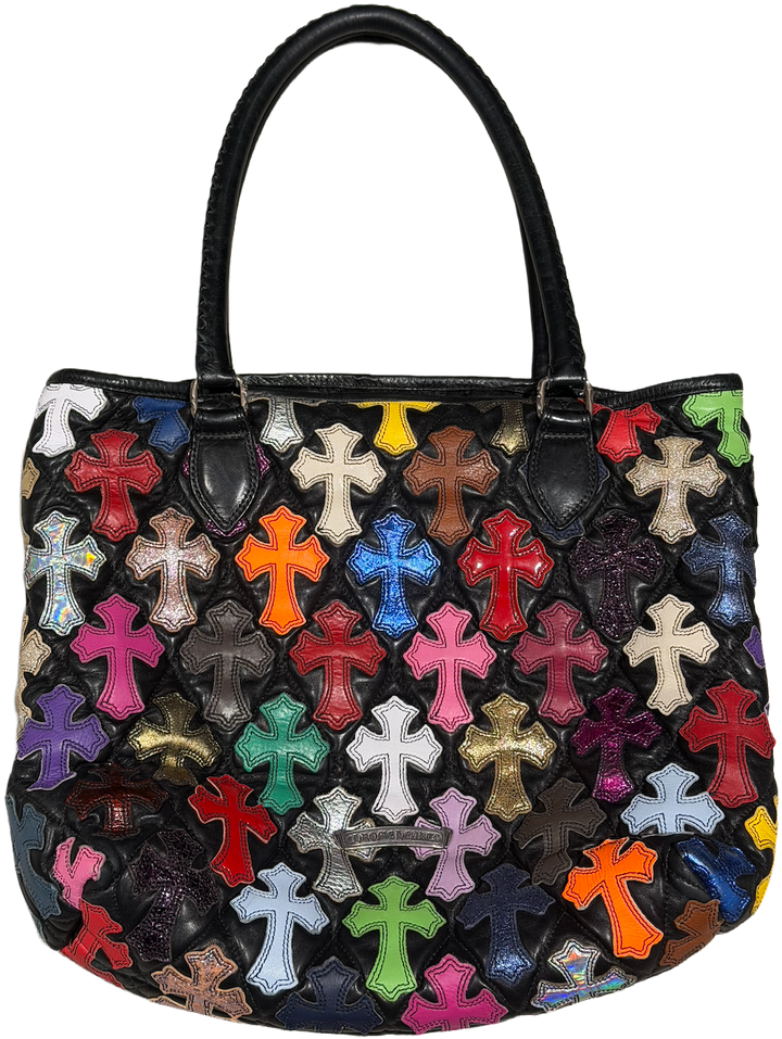 Chrome Hearts 'Multicolor Cemetery' Quilted Leather Tote Bag