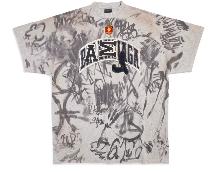 Balenciaga 'Skater' Grey Tee