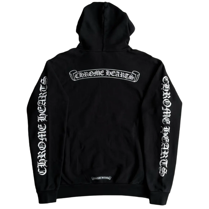 Chrome Hearts 'Scroll Logo' Black Hoodie