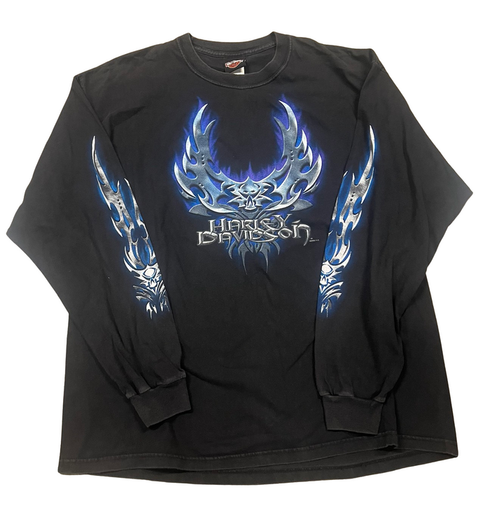 Harley Davidson 'Los Angeles Engine' Vintage Long Sleeve