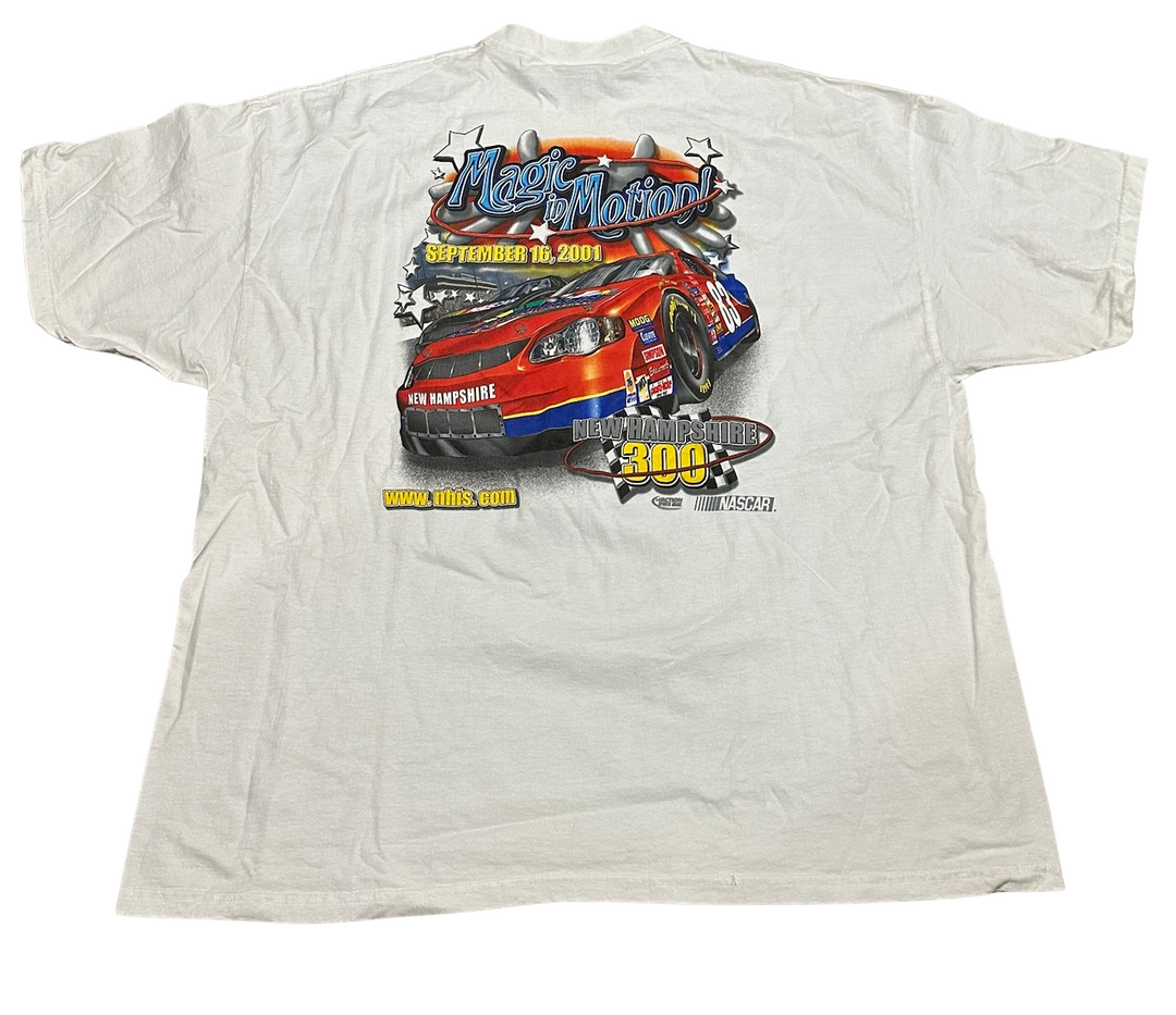 Nascar 'Magic Mile' White Vintage Tee