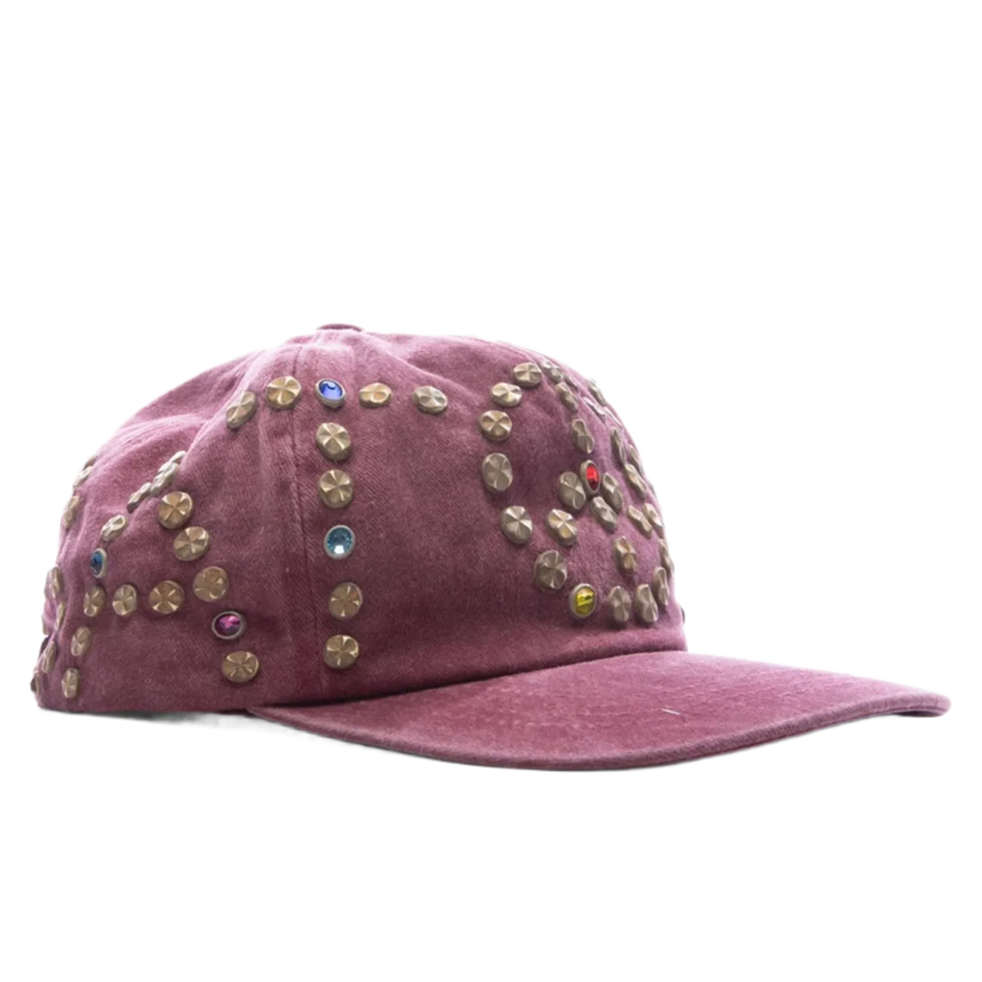 Satoshi Nakamoto Studded Hat “Washed Red”