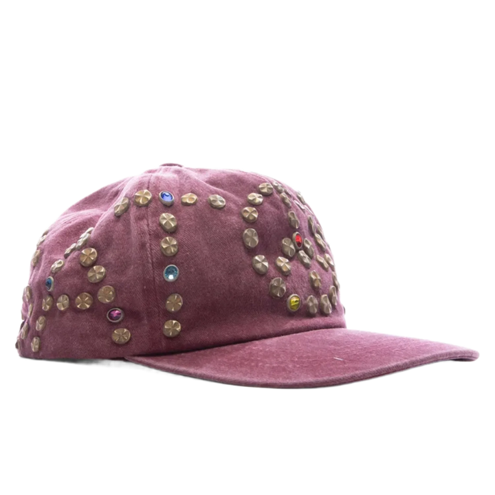 Satoshi Nakamoto Studded Hat “Washed Red”