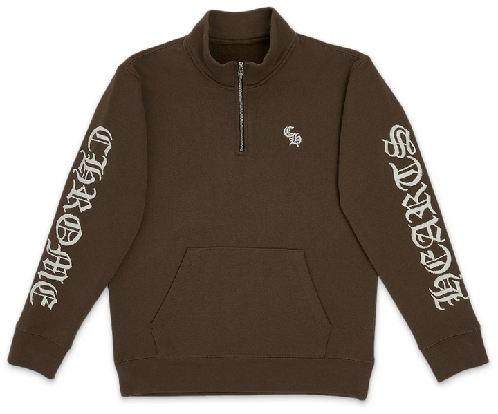 Chrome Hearts 'Slo Ride' Brown Quarter Zip