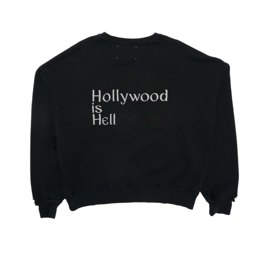 Paly 'Black' Hollywood Is Hell Crewneck
