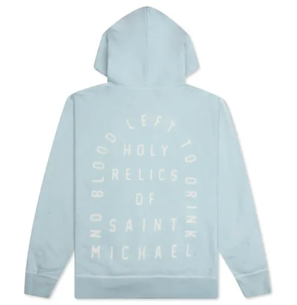 Saint Michael 'Holy Relics' Baby Blue Hoodie