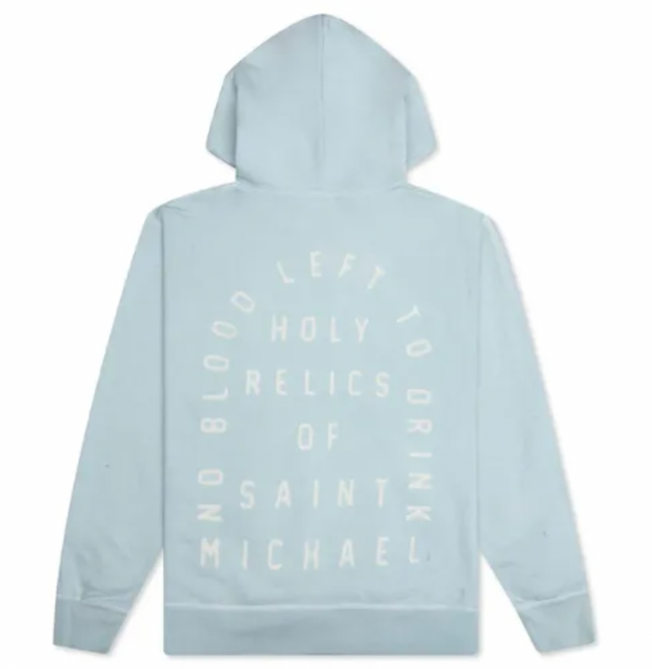 Saint Michael 'Holy Relics' Baby Blue Hoodie
