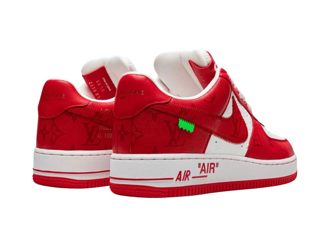Louis Vuitton x Nike Air Force 1 Low By Virgil Abloh Red