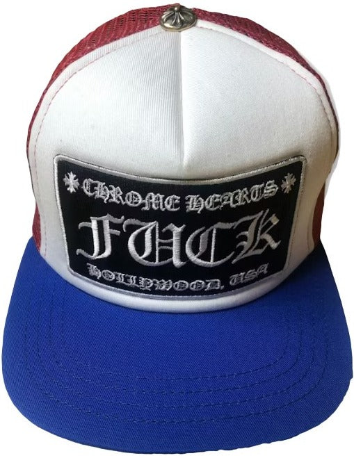 Chrome Hearts FUCK Hollywood Trucker Hat &