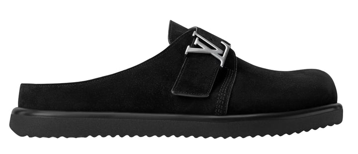 Louis Vuitton 'Black Suede' Easy Mule