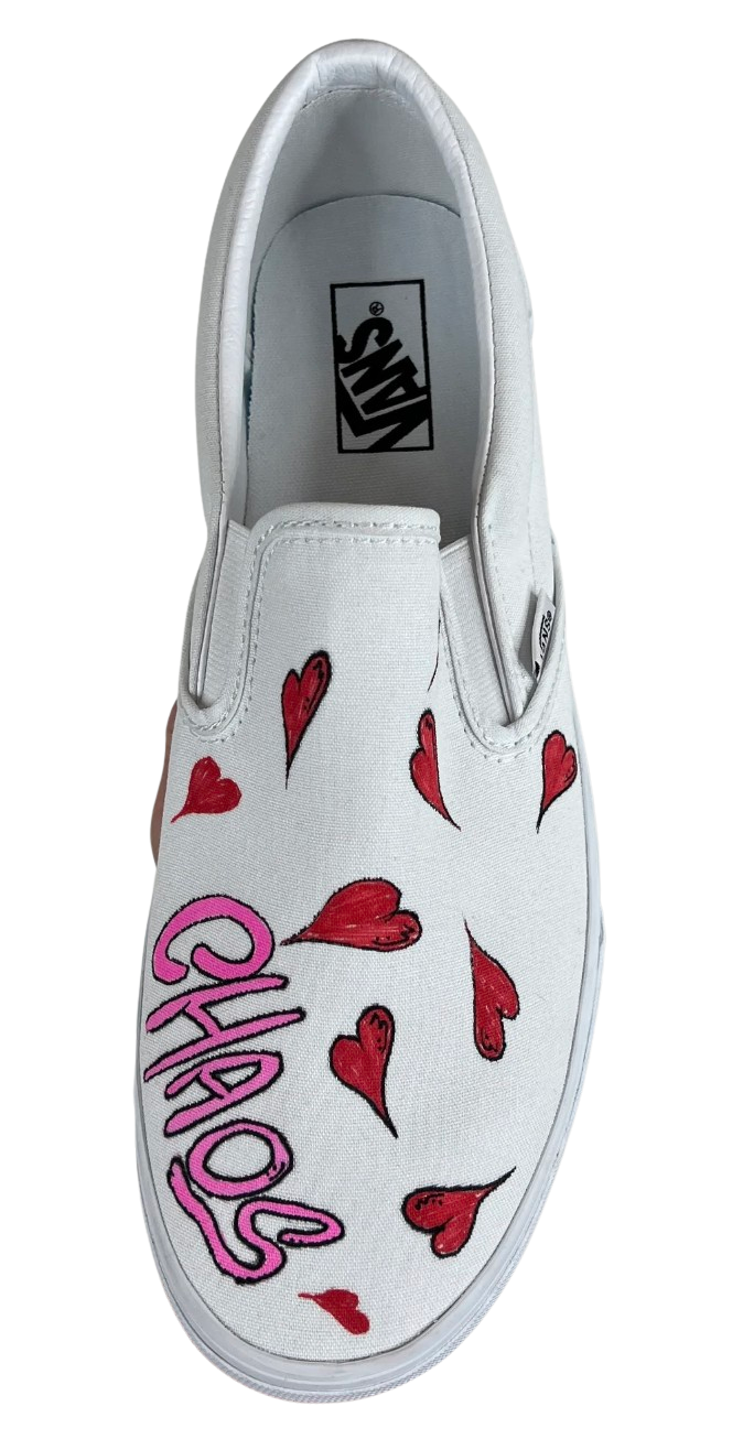 Matty Boy x Vans 'Chaos' White Slip-on Sneakers