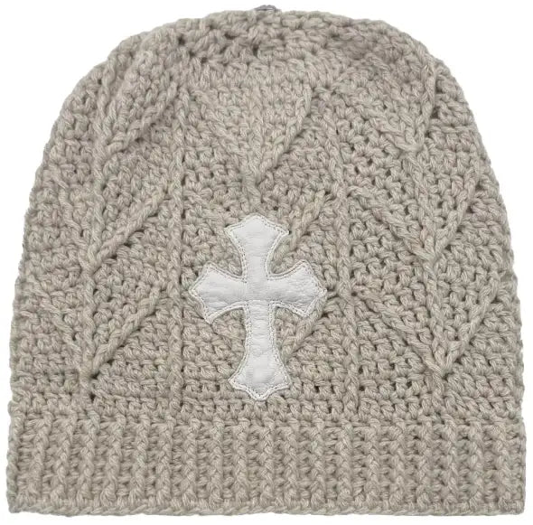 Chrome Hearts 'Cross Patch' Cashmere Beanie