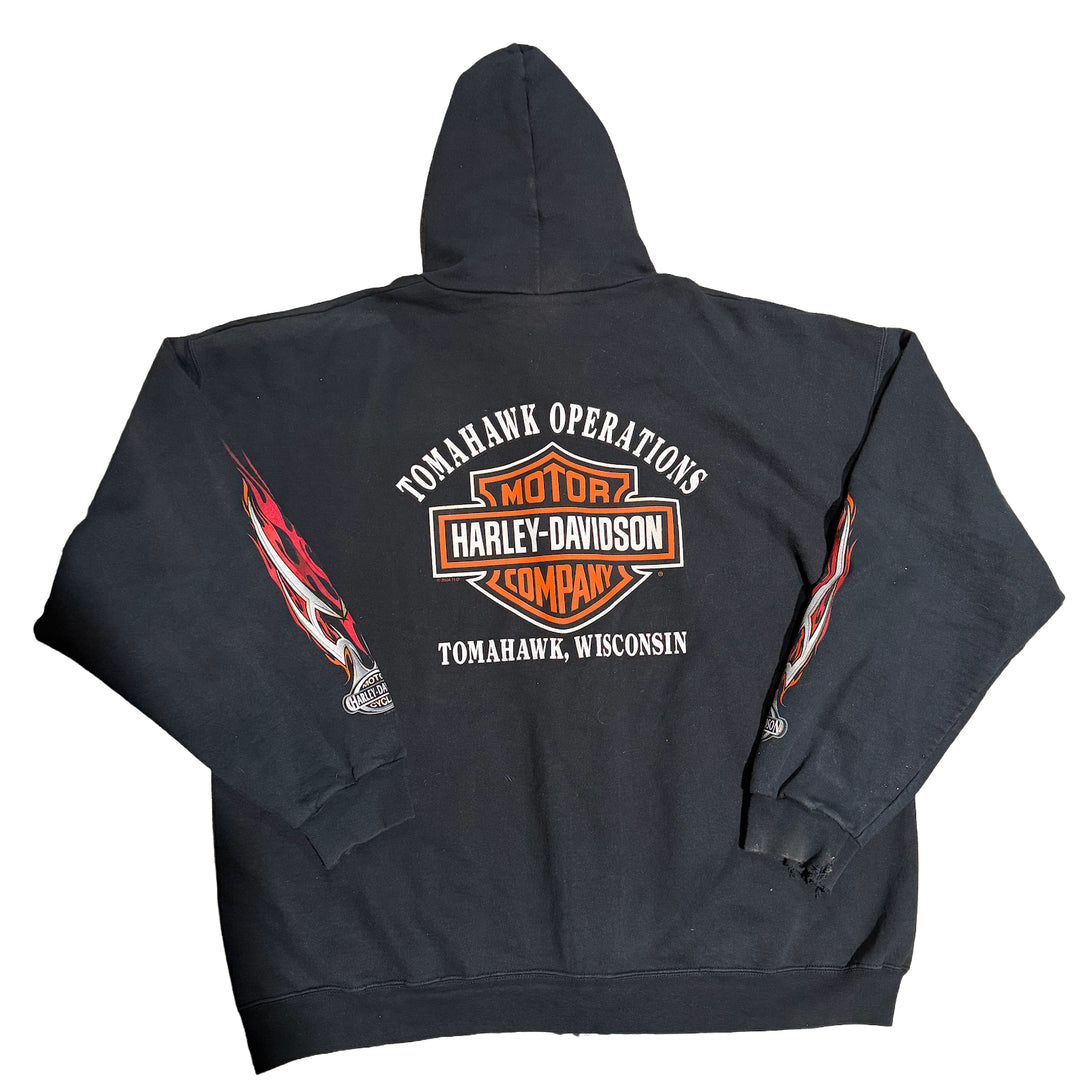 Harley Davidson 'Tomahawk Operations' Vintage Zip-Up