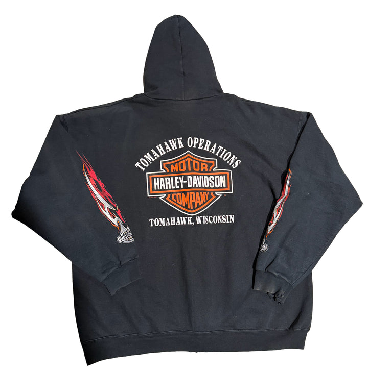 Harley Davidson 'Tomahawk Operations' Vintage Zip-Up