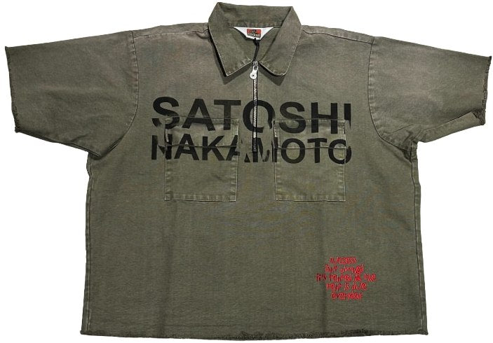 Satoshi Nakamoto 'Success Isn't Owned' Mechanic Shirt