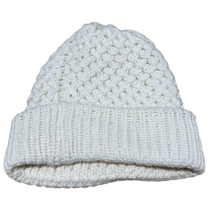 Chanel 'Cream' Woven Knit CC Beanie