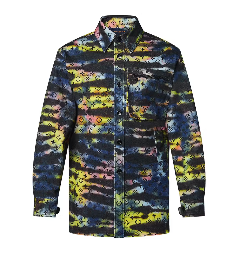 Louis Vuitton 'Monogram' Tie Dye Overshirt