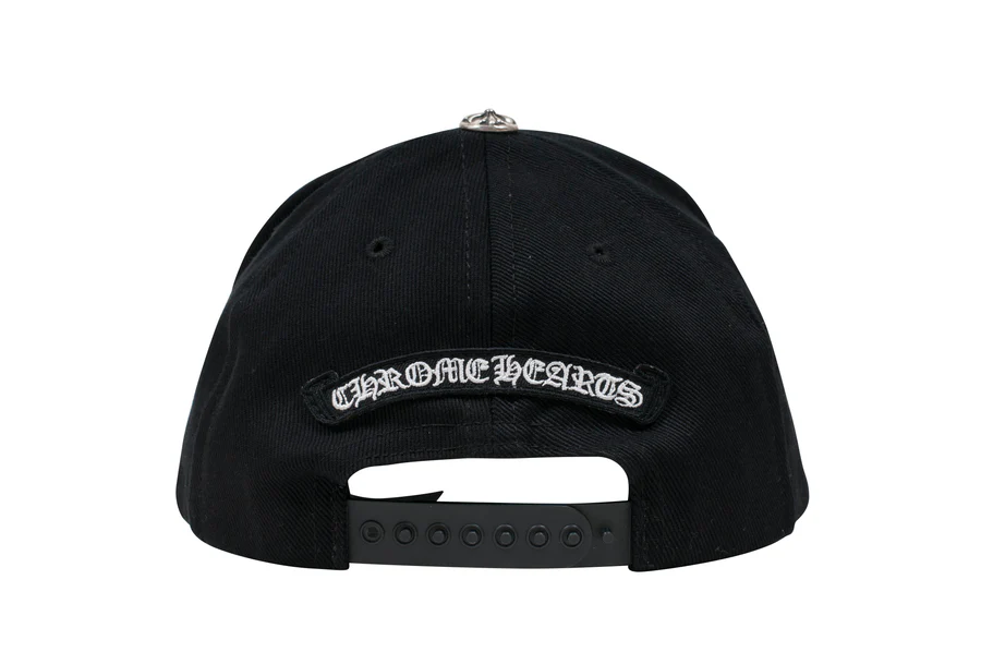 Chrome Hearts 'Black' Vertical CH Logo Snapback Hat