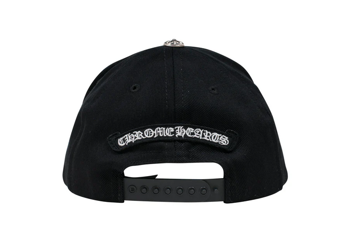 Chrome Hearts 'Black' Vertical CH Logo Snapback Hat