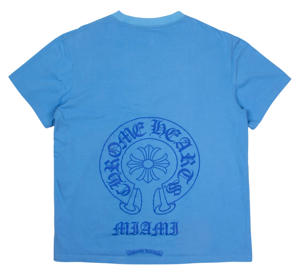 Chrome Hearts 'Miami Exclusive' Blue Tee