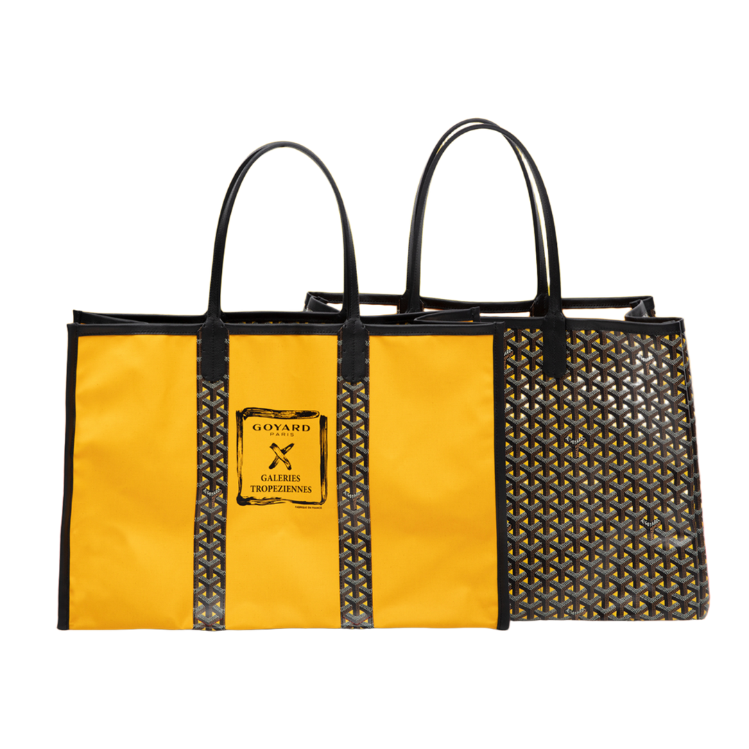 Goyard 'Roslyn Canvas Yellow' Reversible Tote