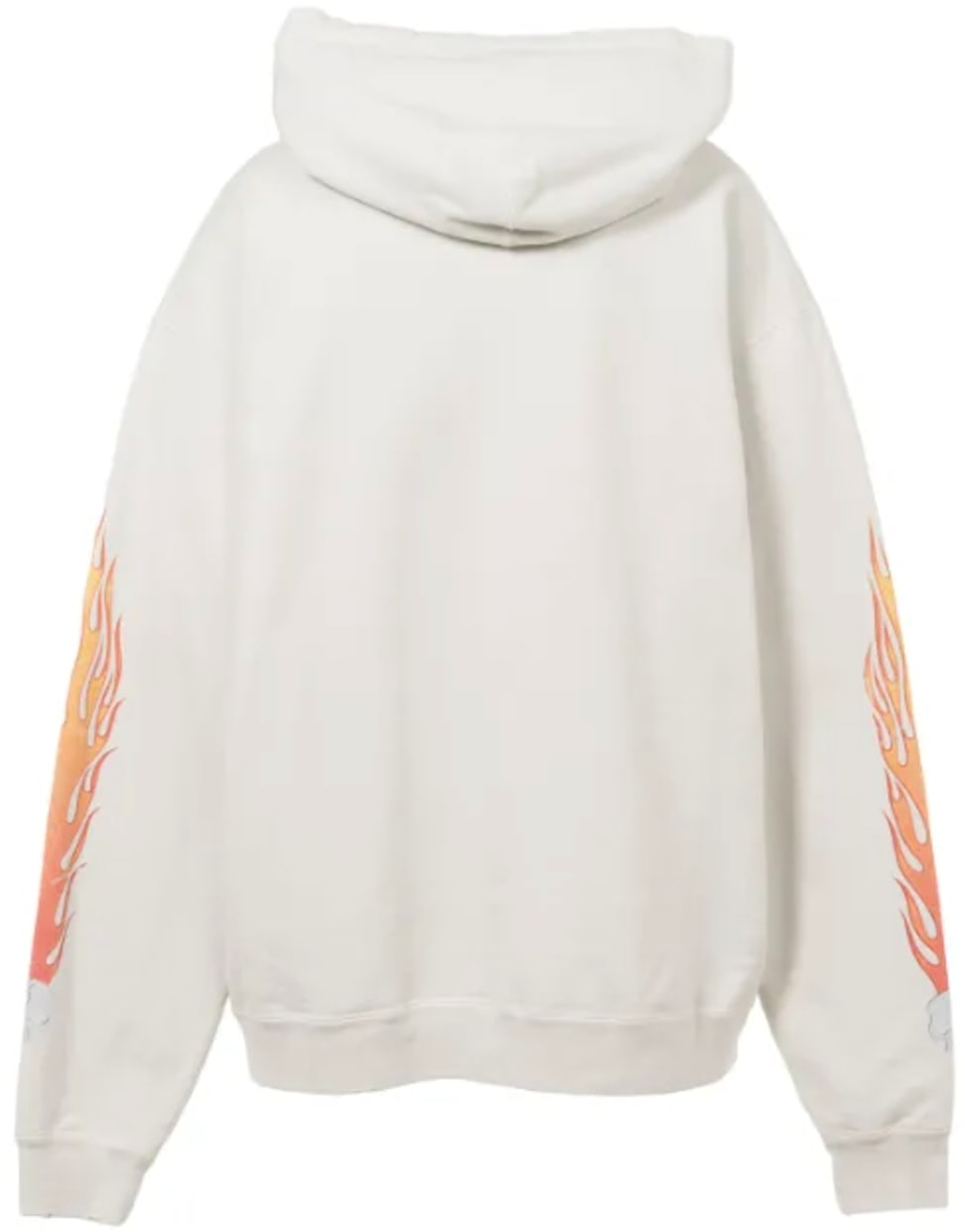 Kamiya 'Skull Flame' White Zip Up Hoodie