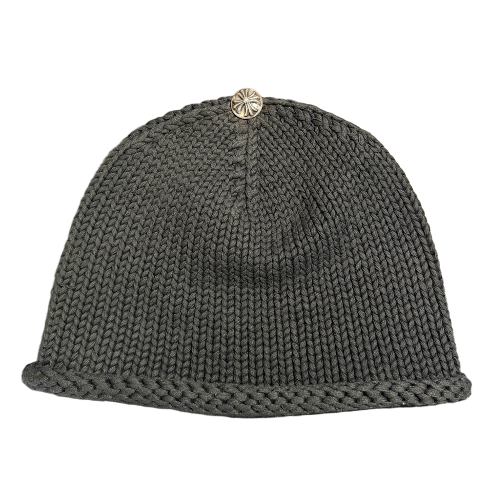 Chrome Hearts 'Brown/Camo Leather' Cross Patch Cashmere Beanie