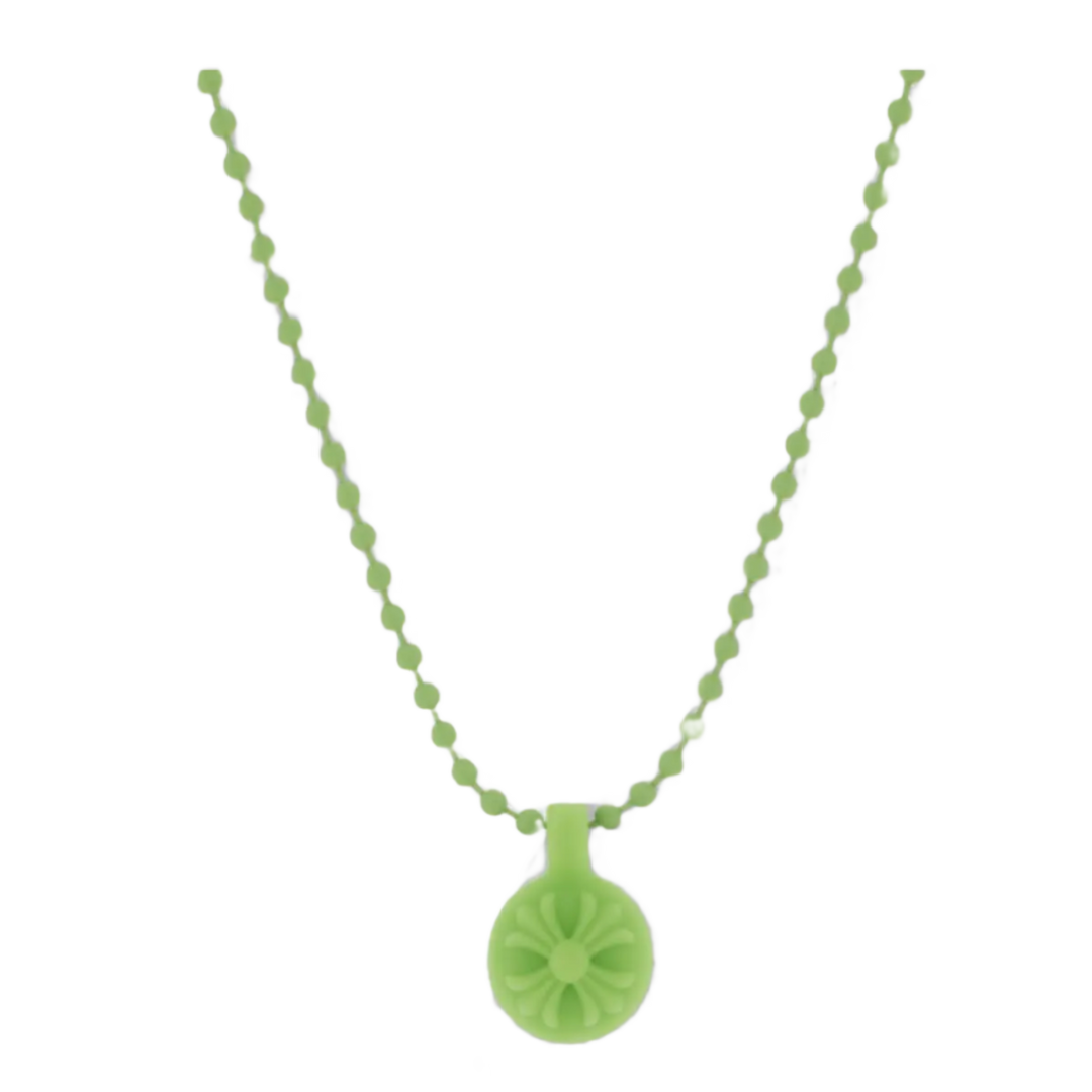 Chrome Hearts 'Green' Silichrome Crossball Charm