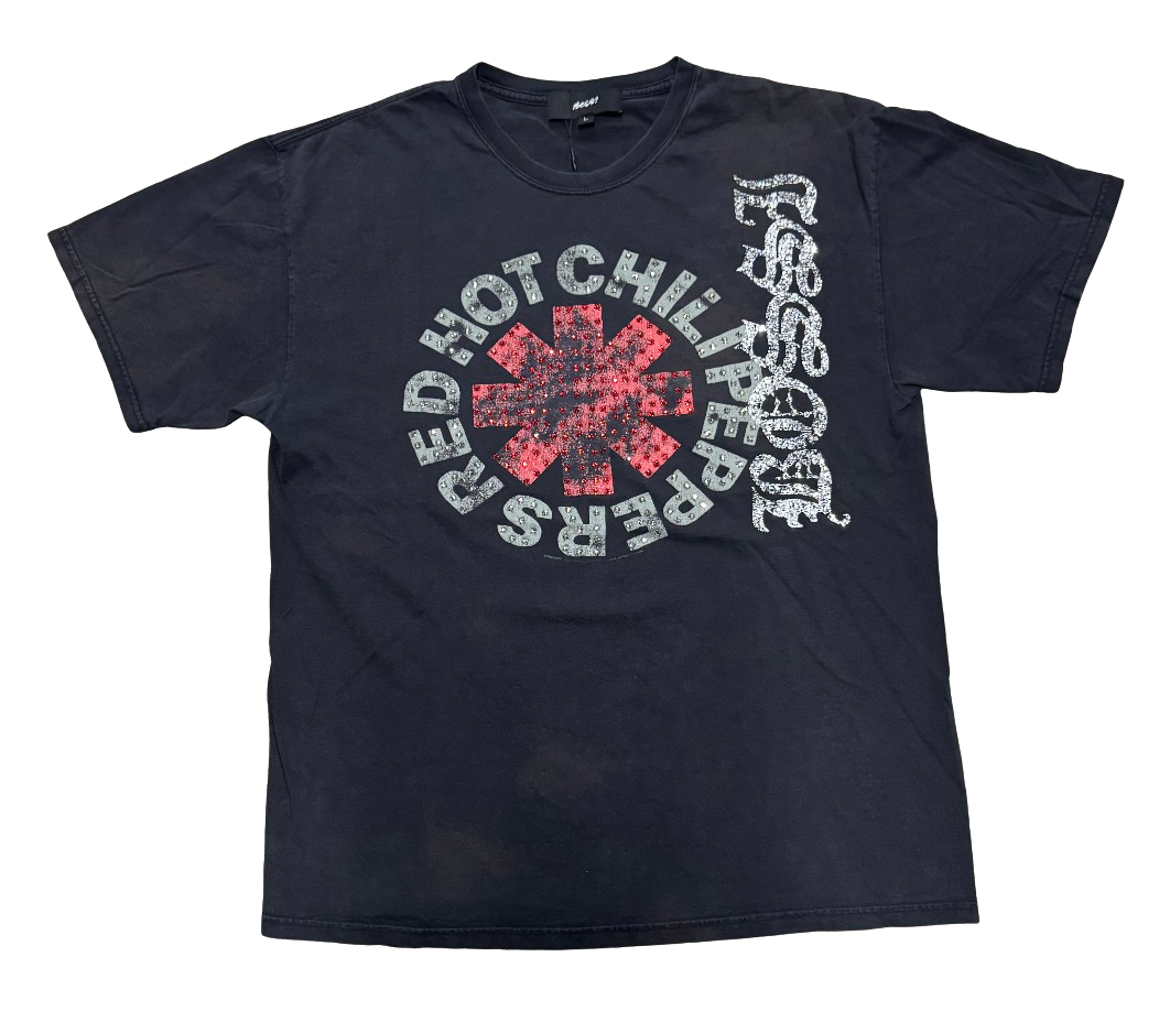 Bossi 'Red Hot Chilli Peppers v2' Vintage Rhinestone Tee