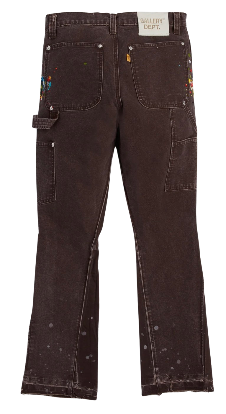 Gallery Dept 'LA Flare' Brown Carpenter Pants