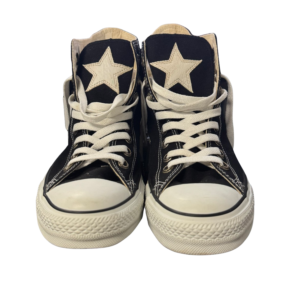 Chrome Hearts 'Star Patch' High Top Converse