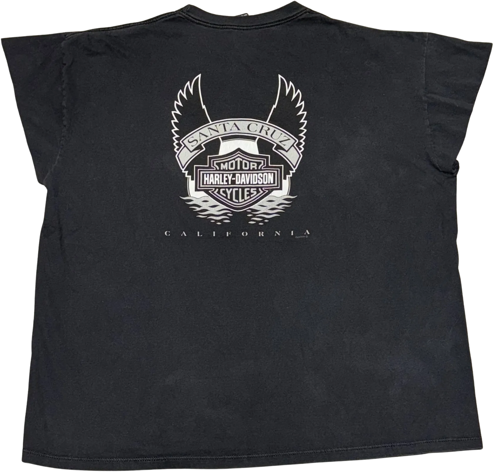 Harley Davidson 'Santa Cruz' Vintage Cutoff Tee