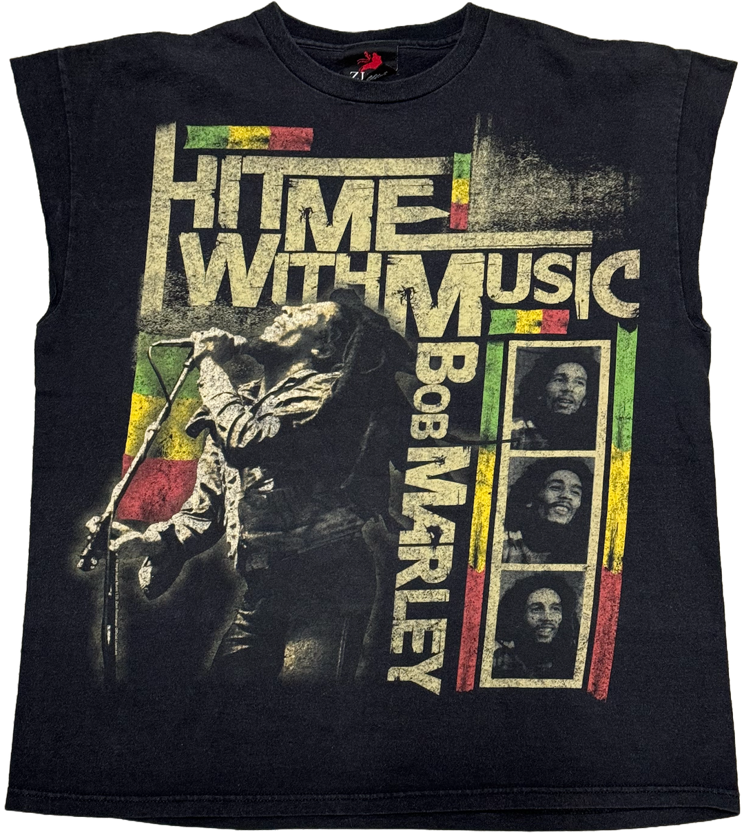Bob Marley 'Hit Me With Music' Vintage Cutoff Tee