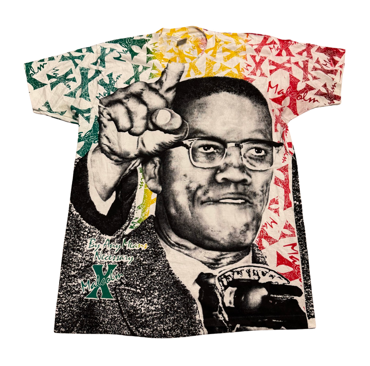 Malcolm X 'By Any Means Necessary' Vintage Tee