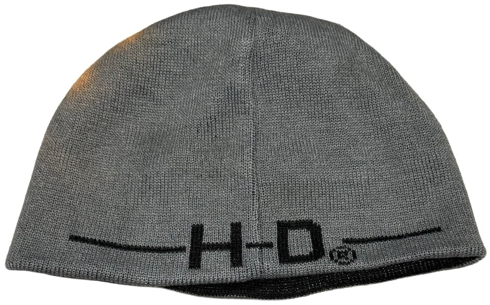 Harley Davidson 'Black/Grey' Reversible Beanie