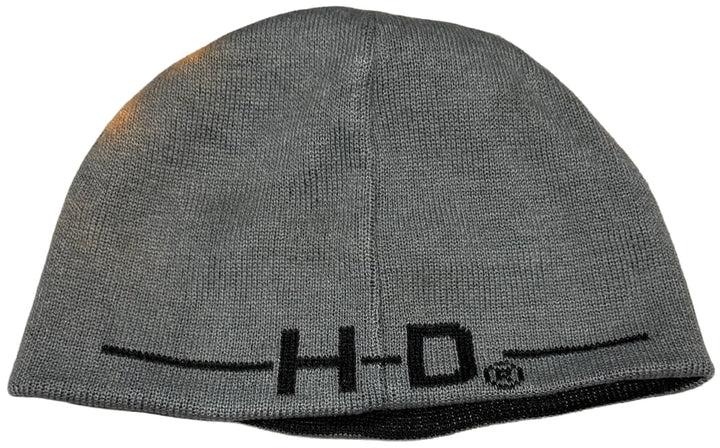Harley Davidson 'Black/Grey' Reversible Beanie