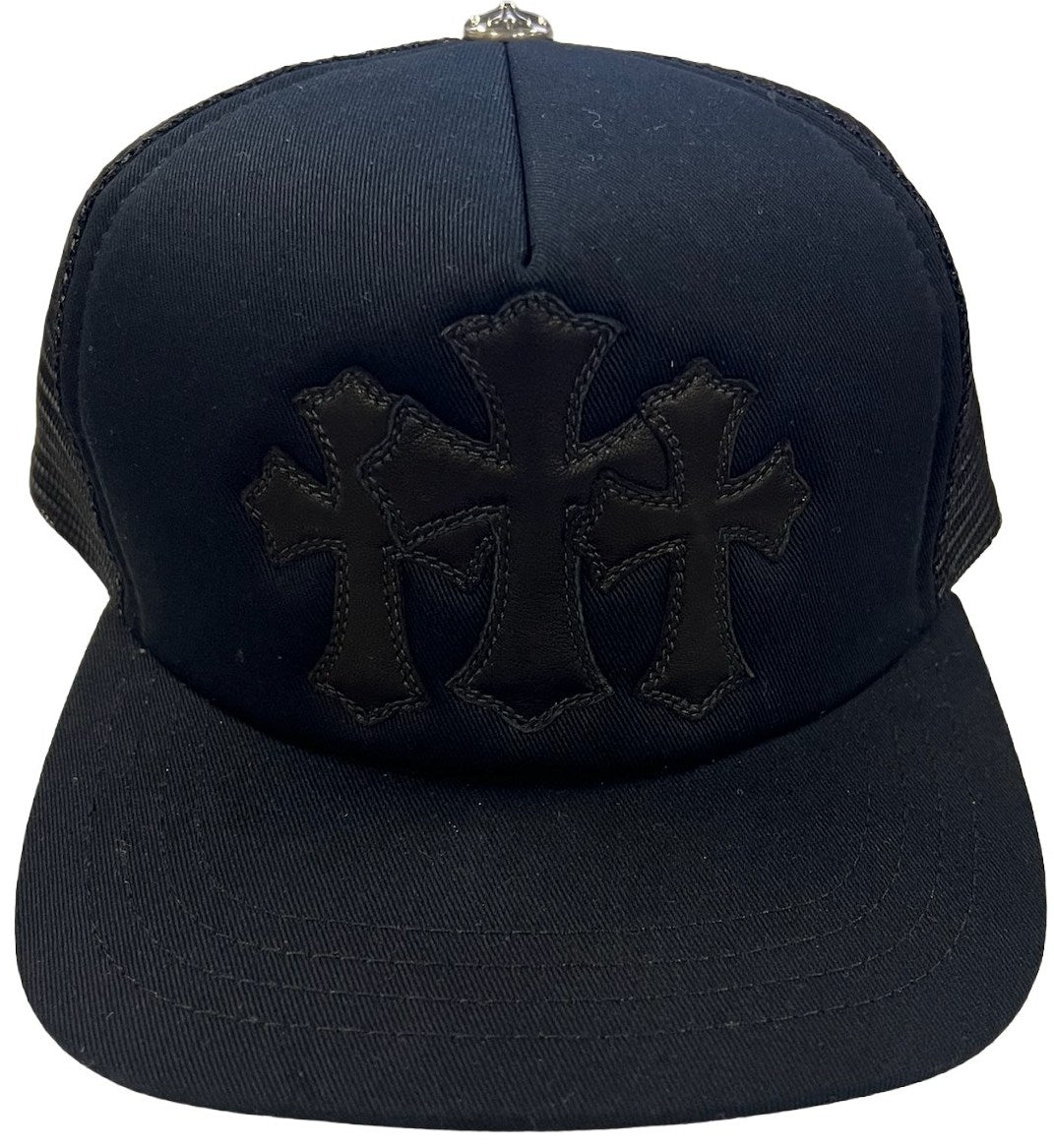 Chrome Hearts 'Black on Black' Cemetery Trucker Hat