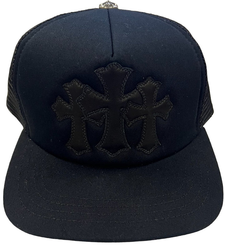 Chrome Hearts 'Black on Black' Cemetery Trucker Hat