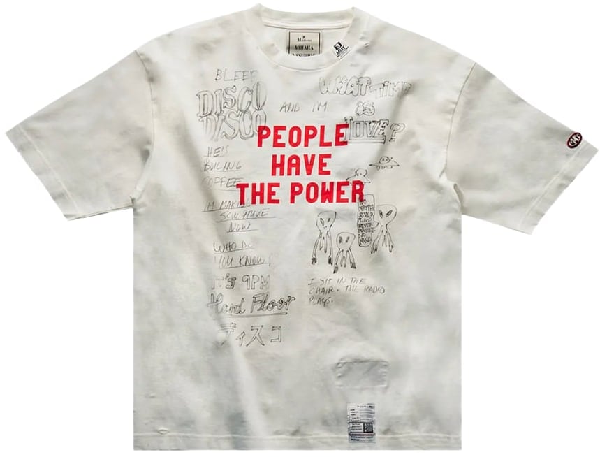 Maison Mihara Yasuhiro 'Power To The People' Tee Top