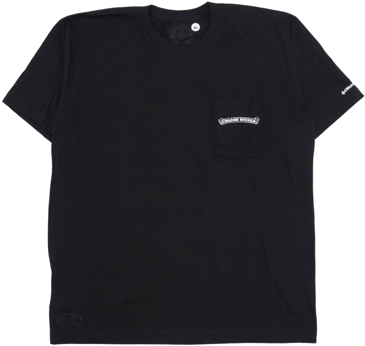 Chrome Hearts 'Black' Scroll Logo Pocket Tee