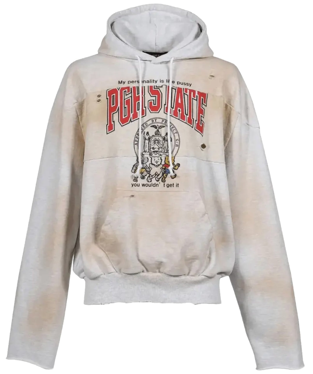 Project G/R 'State' Grey Hoodie