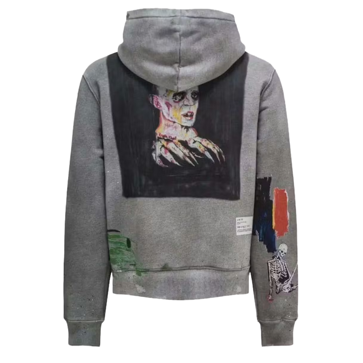 Amiri 'Blood 38 Wes Lang' Grey Hoodie