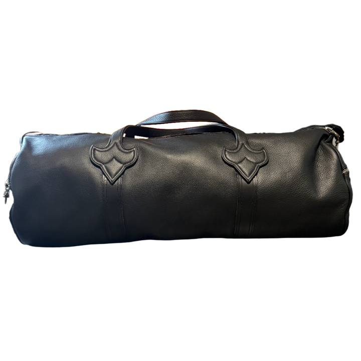 Chrome Hearts 'Black' Flooded Top Strip XL Duffle Bag