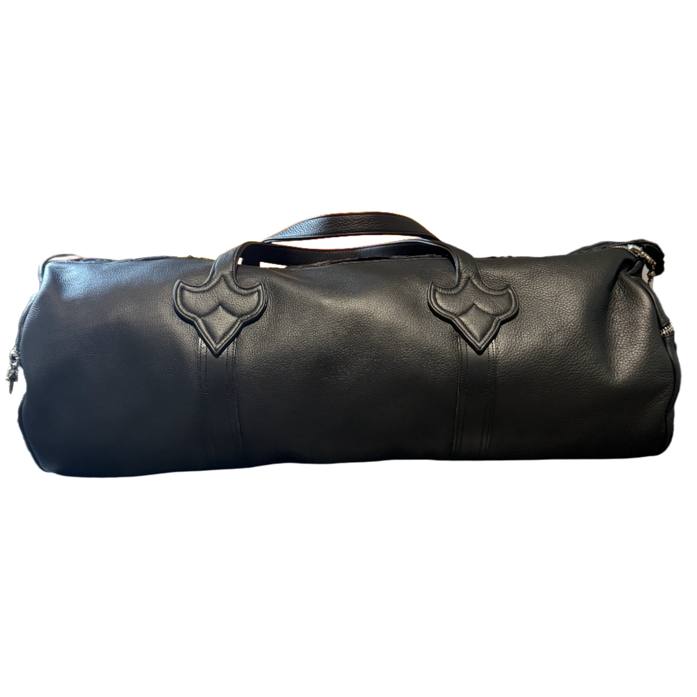 Chrome Hearts 'Black' Flooded Top Strip XL Duffle Bag